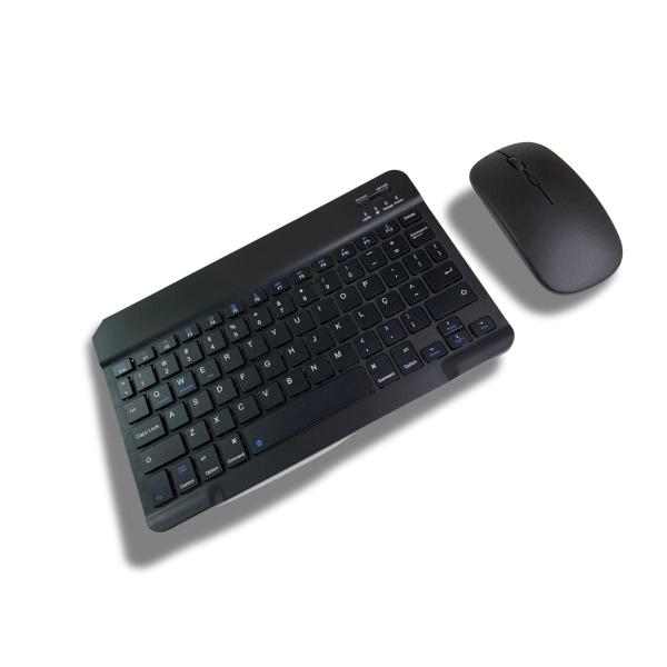 Kit Teclado Com Mouse Bluetooth Sem Fio Coloridos Wireless Kit Teclado Com Mouse Bluetooth Sem Fio Coloridos Wireless