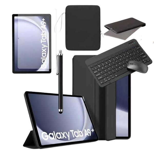 Kit Completo Capa Case Para Tablet Galaxy Tab A9+ Plus 11 + Teclado Mouse + Pel + Pasta Kit Completo Capa Case Para Tablet Galaxy Tab A9+ Plus 11 + Teclado Mouse + Pel + Pasta
