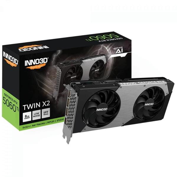 Placa de video geforce rtx 5060ti 8gb gddr7 128 bits inno3d n506t2-08d7-193075n
