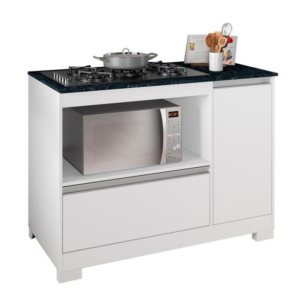 Balcão Para Fogão Cooktop 05 Bocas Com Pé Notável Móveis