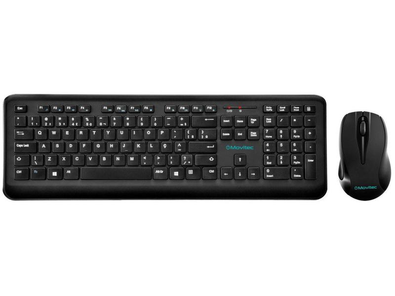Kit teclado e mouse sem fio Movitec