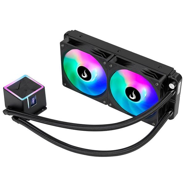 Water Cooler Gamer Rise Mode Black, Rainbow, 240mm, AMD e Intel, Preto - RM-WCB-02-RBW