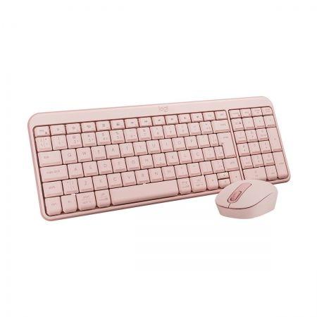 Teclado e mouse sem fio bluetooth Rosa MK250 - Logitech Teclado e mouse sem fio bluetooth Rosa MK250 - Logitech