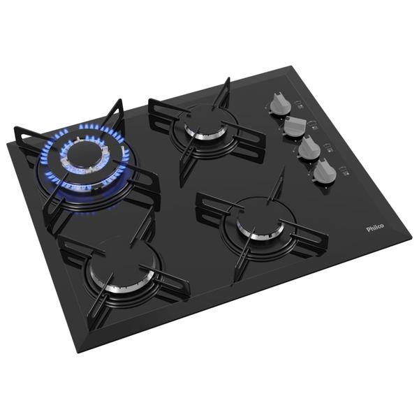 Cooktop a Gás Philco 4 Queimadores Cook Chef 4 TC Preto Bivolt