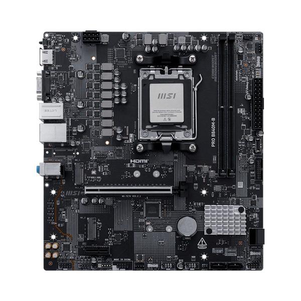 Placa-Mãe MSI PRO B840M-B, AMD B840, DDR5, Preto - PRO B840M-B Placa-Mãe MSI PRO B840M-B, AMD B840, DDR5, Preto - PRO B840M-B