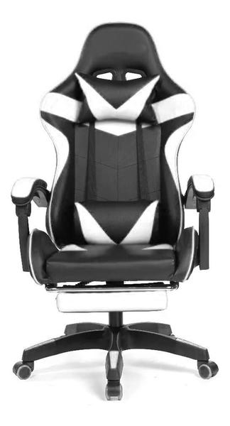 Cadeira Gamer Ergonômica Reclinável Giratória Confortável Com Apoio de Pe