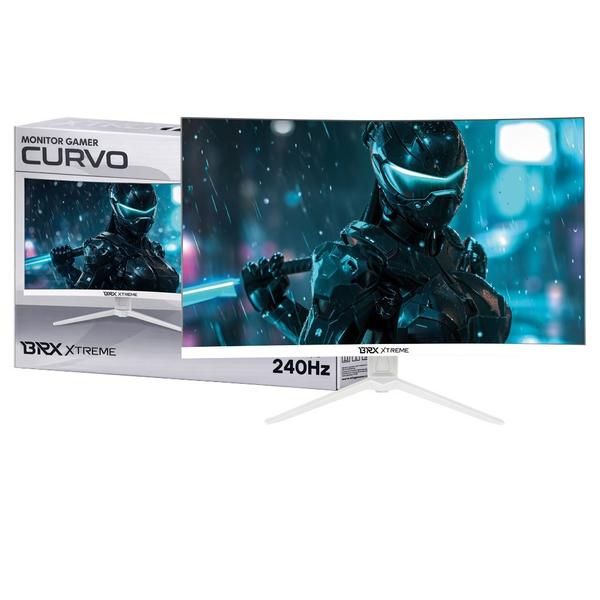 Monitor Gamer BRX Extreme 27Pol Curvo LED 240HZ HDMI Branco