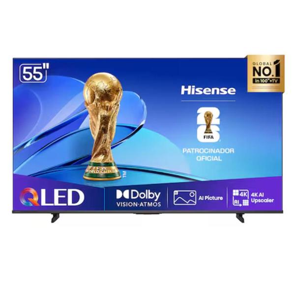 Smart TV 55" Hisense 55Q6QVV 4K QLED com Dolby Vision Alexa e VIDAA Bivolt Preta Smart TV 55" Hisense 55Q6QVV 4K QLED com Dolby Vision Alexa e VIDAA Bivolt Preta