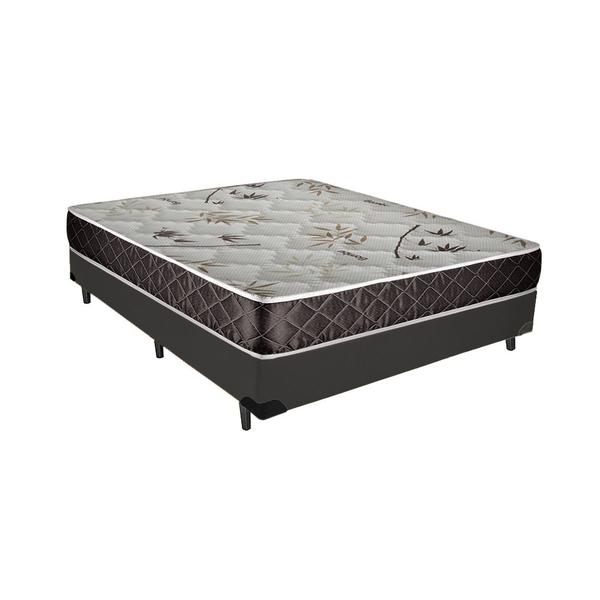 Cama Box Casal Colchão Anny Espuma D23 Acolchões + Box Sintético 56x138x188