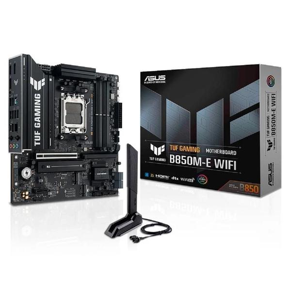 Placa Mãe ASUS TUF GAMING B850M-E WIFI, AMD AM5, mATX, DDR5, Wi-fi 6E, Bluetooth, Preto - 90MB1LS0-M0EAY0
