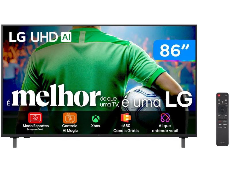Smart TV 86" LG 4K Ultra HD 86UA8550PSA webOS 25 α7 AI Processor 4K Gen8 Alexa 3 HDMI 2.0 2 US Smart TV 86" LG 4K Ultra HD 86UA8550PSA webOS 25 α7 AI Processor 4K Gen8 Alexa 3 HDMI 2.0 2 US