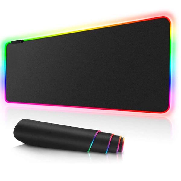 Mousepad Gamer Rgb Iluminação 7 Cores Antiderrapante