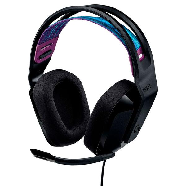 Headset Gamer Logitech G335 com Conexão 3,5mm para PC, PlayStation, Xbox, Nintendo Switch e Mobile - Preto