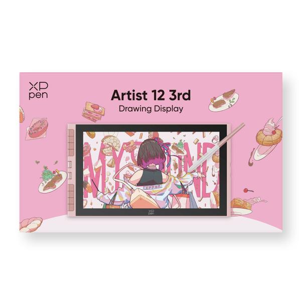 Mesa Digitalizadora Display XPPen Artist 12 3ª Geração Rosa