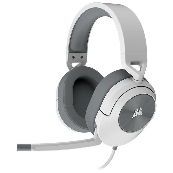 Headset Gamer Corsair HS55 USB/P2, Surround 7.1, Drivers 50mm, Branco - CA-9011266-NA