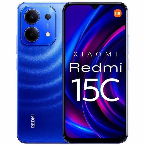 Smartphone Redmi 15C 256GB Tela 6,9 Polegadas 120Hz Câmera 50MP Bateria 6000mAh Carregamento 33W IP64