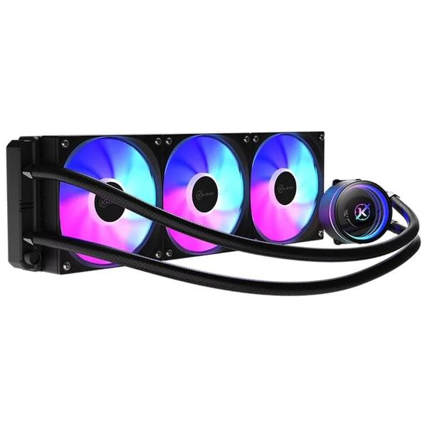 Water Cooler Kalkan Aura Lite Argb 360Mm Intel-Amd Preto Preto Klk00099