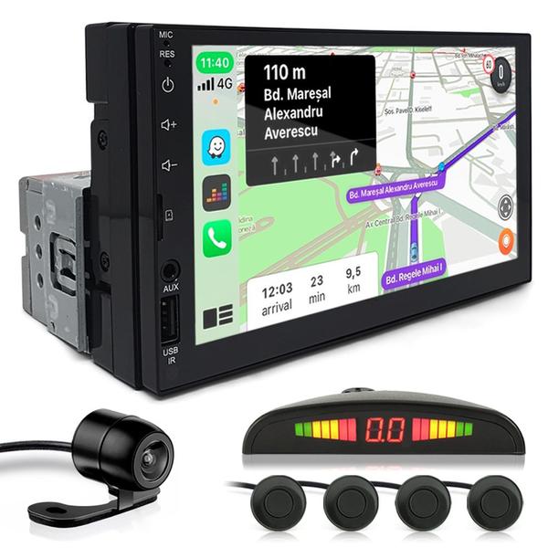 Kit Multimídia 1 Din 7 Polegadas + Câmera Ré + Sensor Ré Preto Golf 1998 1999 2000 2001 2002 2003 Android Auto Kit Multimídia 1 Din 7 Polegadas + Câmera Ré + Sensor Ré Preto Golf 1998 1999 2000 2001 2002 2003 Android Auto