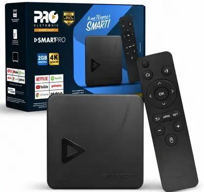 Smart TV Box Proeletronic Prosb 3000 16GB, Android, Homologado Anatel