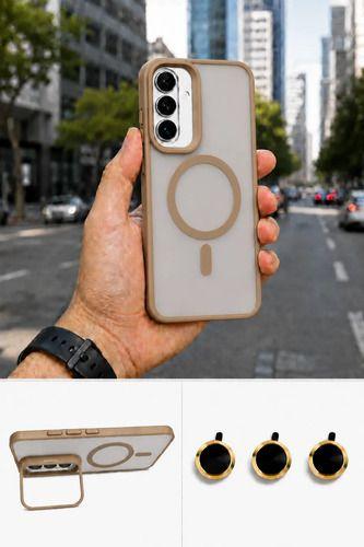 Capa Magnética Lumme Para Samsung Galaxy S26 com Suporte 150º e Lentes de Proteção para Câmeras