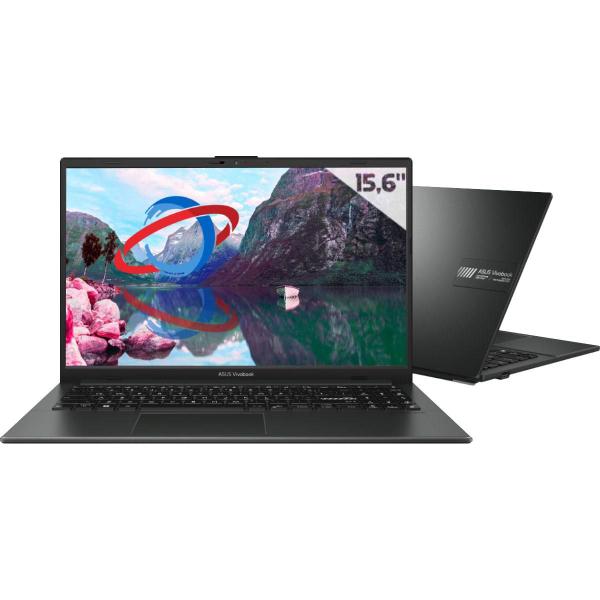 Notebook Asus Vivobook Go E1504FA-NJ732 - Ryzen 5 7520U, 8GB, 512GB, 15.6 FHD, Linux - Mixed Black