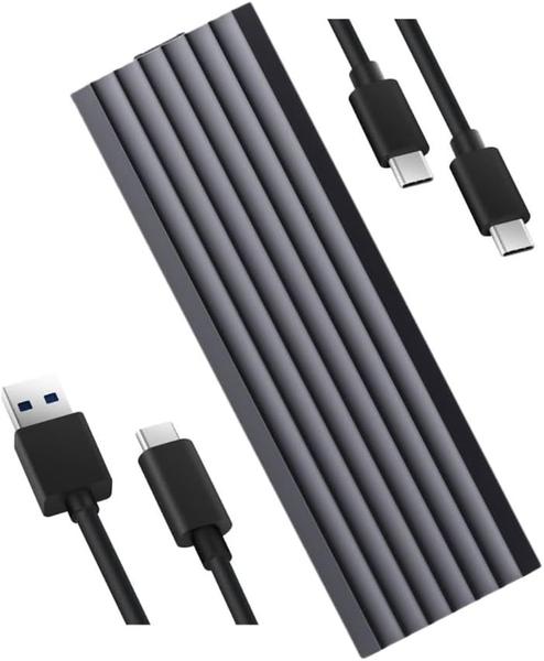 Case Externo Para SSD M.2 NVMe Hiksemi MDC1 USB Tipo C 3.2 Gen2 10Gbps Cinza