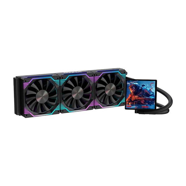 Water Cooler Gamer Round5 Zephyro 360 ARGB Com Display Preto