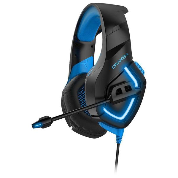 Headset Gamer Draxen DN100 Preto e Azul Headset Gamer Draxen DN100 Preto e Azul