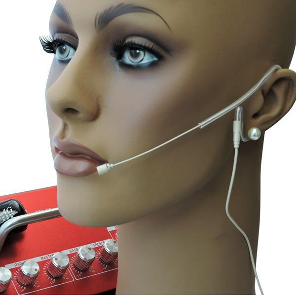 Microfone de Cabeça sem Fio Headset com Transmissor e Receptor 2.4G XXLive G18A