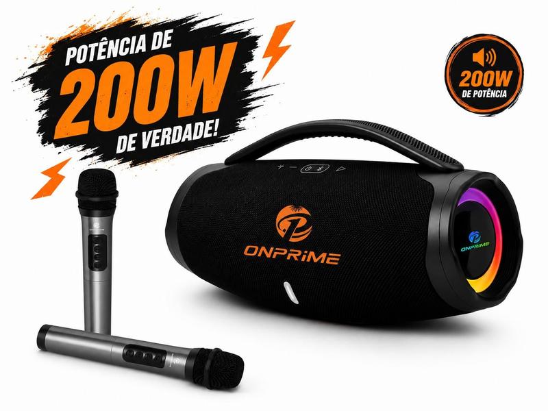 Caixa de Som Grande Bluetooth Com Radio FM pendrive microfone sem fio Potente super bass