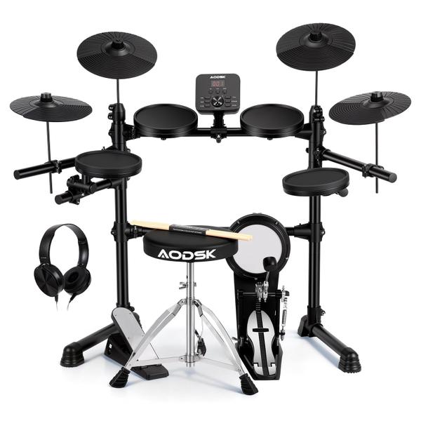 Bateria Eletrônica AODSK AED-400pro com 241 Sons e 4 Pads