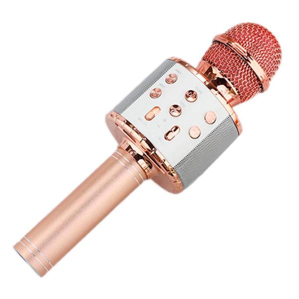 Microfone Sem Fio Karaokê Usb Recarregável Som Potente