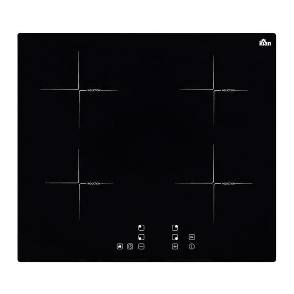 Cooktop de Indução 4 Bocas Kian 6000W Preto FGE101 220V Painel Touch Digital