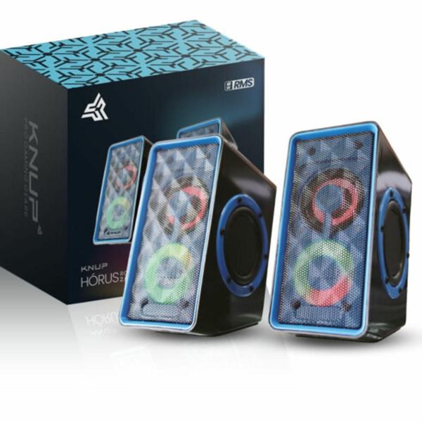 Caixa de som pc knup ro826 hórus 6w rms led Caixa de som pc knup ro826 hórus 6w rms led