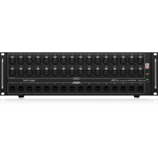 Stage box behringer s-32 conversor digital com 32 in/16 out