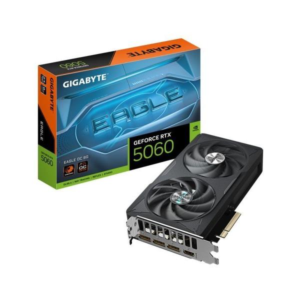 Placa de Vídeo Gigabyte RTX 5060 EAGLE OC 8GB GDDR7 128bits GVN5060EAGLEOC 8GD