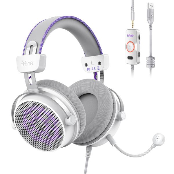 Headset Gamer FIFINE H18V Lite com Som Surround 7.1 com Fio