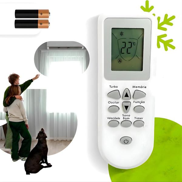 Controle Remoto Para Ar Condicionado Consul Split Bem Estar 2 Pilhas