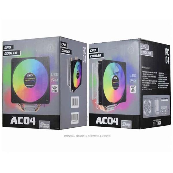 Cooler para Processador Intel/AMD AC04 Multicolor