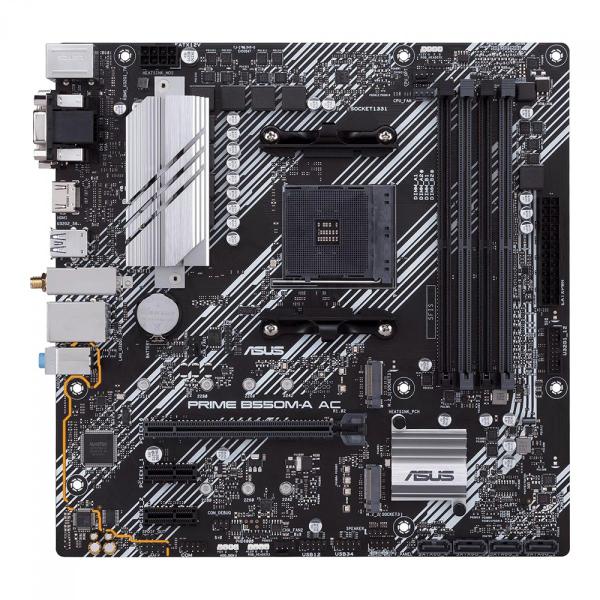 Placa Mãe Asus Prime B550MA AC Chipset B550 AMD AM4 mATX DDR4