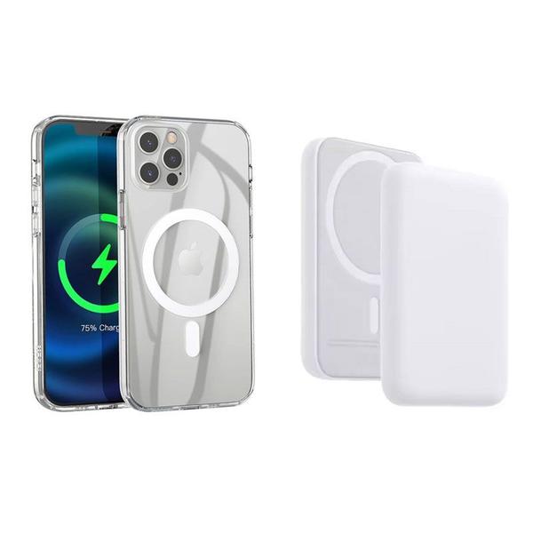 Bateria Magsafe Portátil E Capa Case Magsafe Magnetica Compativel iPhone 15 Pro Max