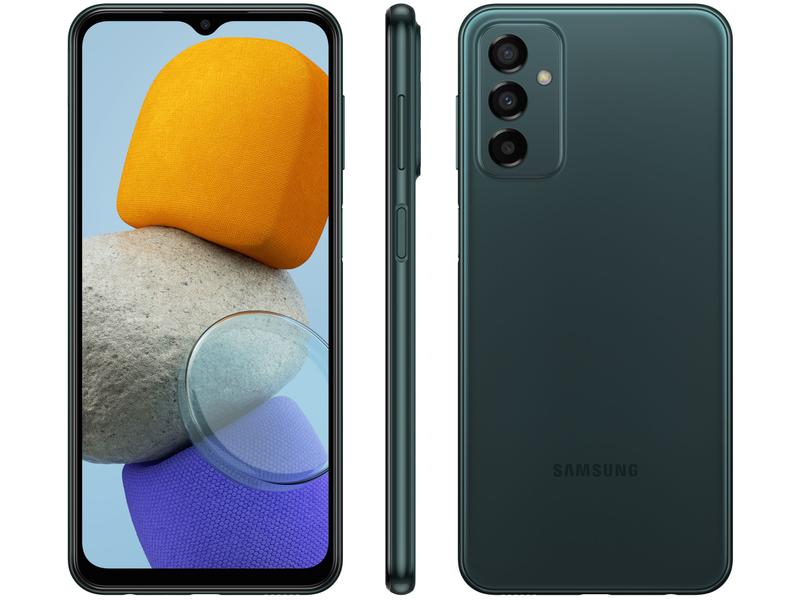 Smartphone Samsung Galaxy M23 128GB Verde 5G Octa-Core 6GB RAM 6,6” Câm. Tripla + Selfie 8MP