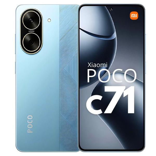 Smartphone POCO C71 128GB Tela 120Hz Bateria 5200mAh Câmera 32MP IP52