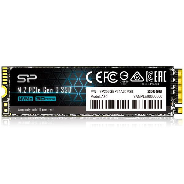 SSD Silicon Power P34A60 256 GB NVMe M.2 PCIe Gen3x4 2280