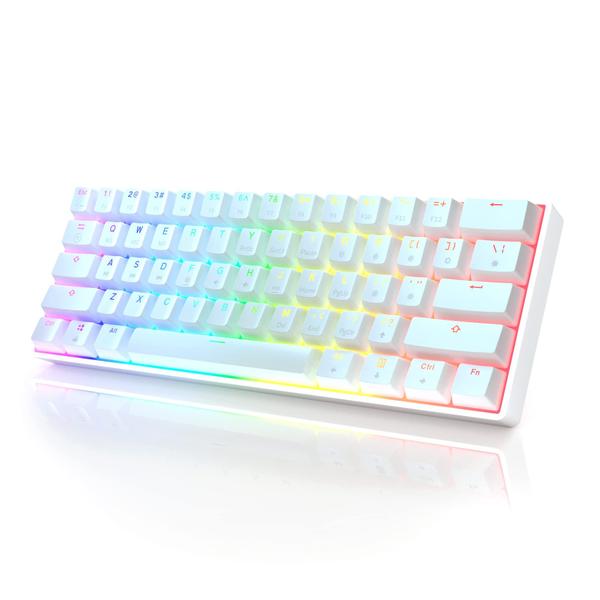 Teclado Mecânico HK GAMING GK61s 61 Teclas RGB com Fio