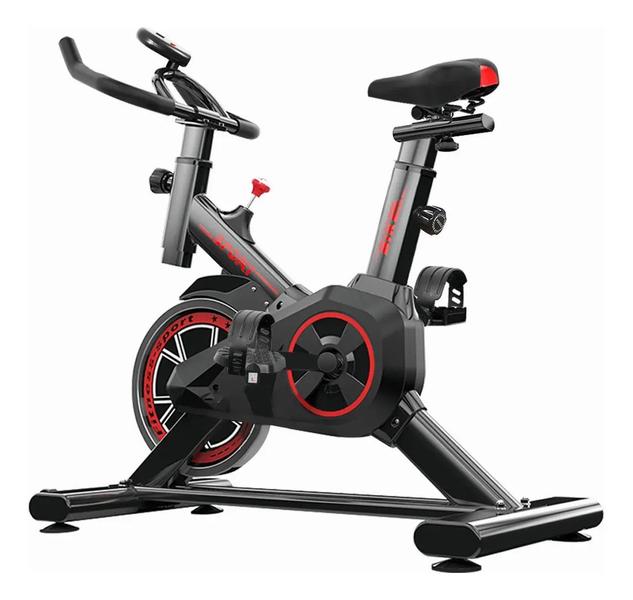 Bike Academia Spinning Bicicleta Ergométrica Preto Vermelho