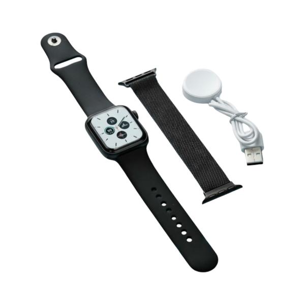 Smartwatch Bluetooth 1.73 Polegadas S10 Preto com Duas Pulseiras