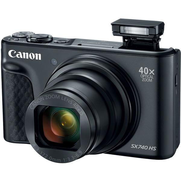 Câmera Digital Compacta com Super Zoom Óptico 4K 20.3MP Canon PowerShot SX740 HS