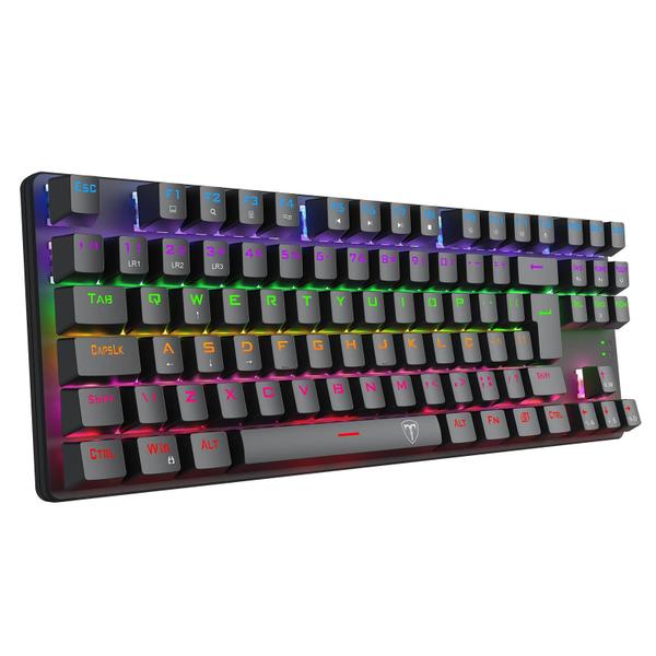 Teclado Mecânico Gamer T-Dagger Bora Iluminação Rainbow