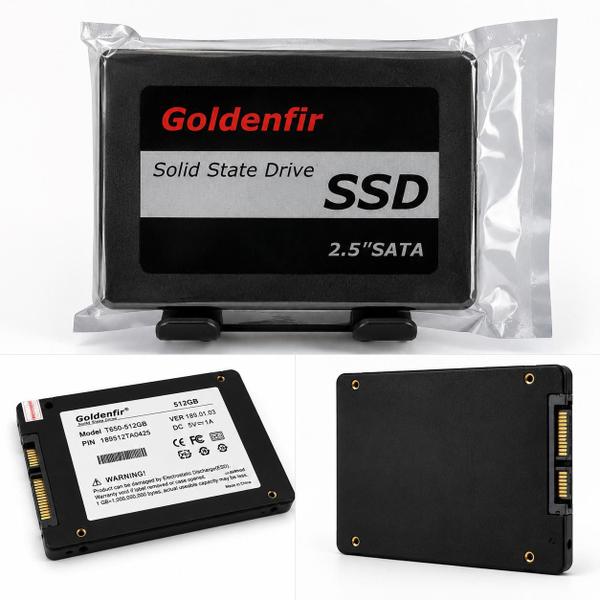 SSD GOLDENFIR 512GB 2.5 Polegadas SATA III para Notebook e PC